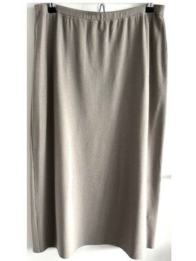 Eileen Fisher Grey A Line Skirt Sz M